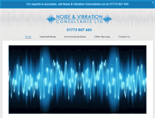 Tablet Screenshot of noiseandvibration.co.uk